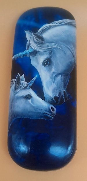 Brillen-Etui „Einhörner“