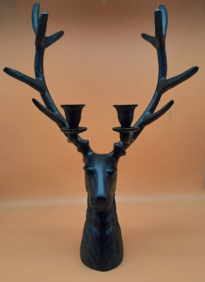 Kerzenhalter Hirschkopf