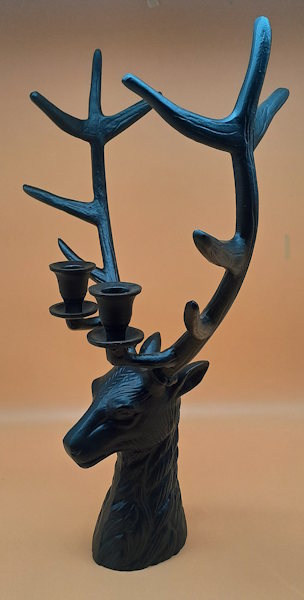 Kerzenhalter Hirschkopf